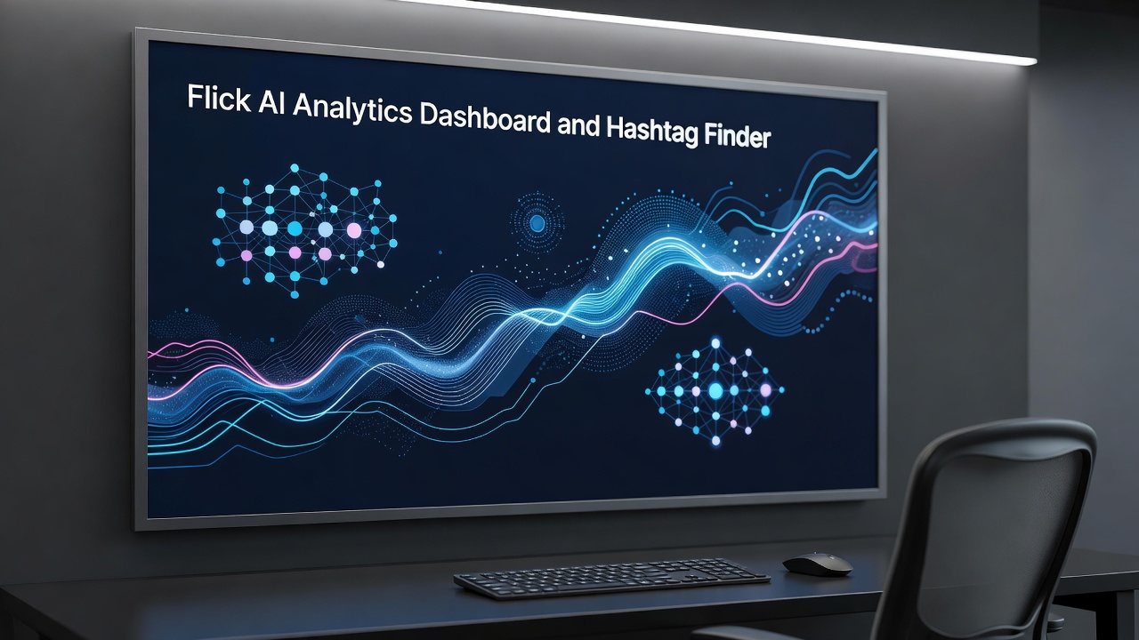 Flick AI Analytics Dashboard and Hashtag Finder
